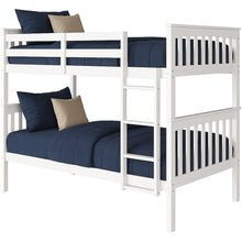 BR Twin Over Twin Bunk Bed White