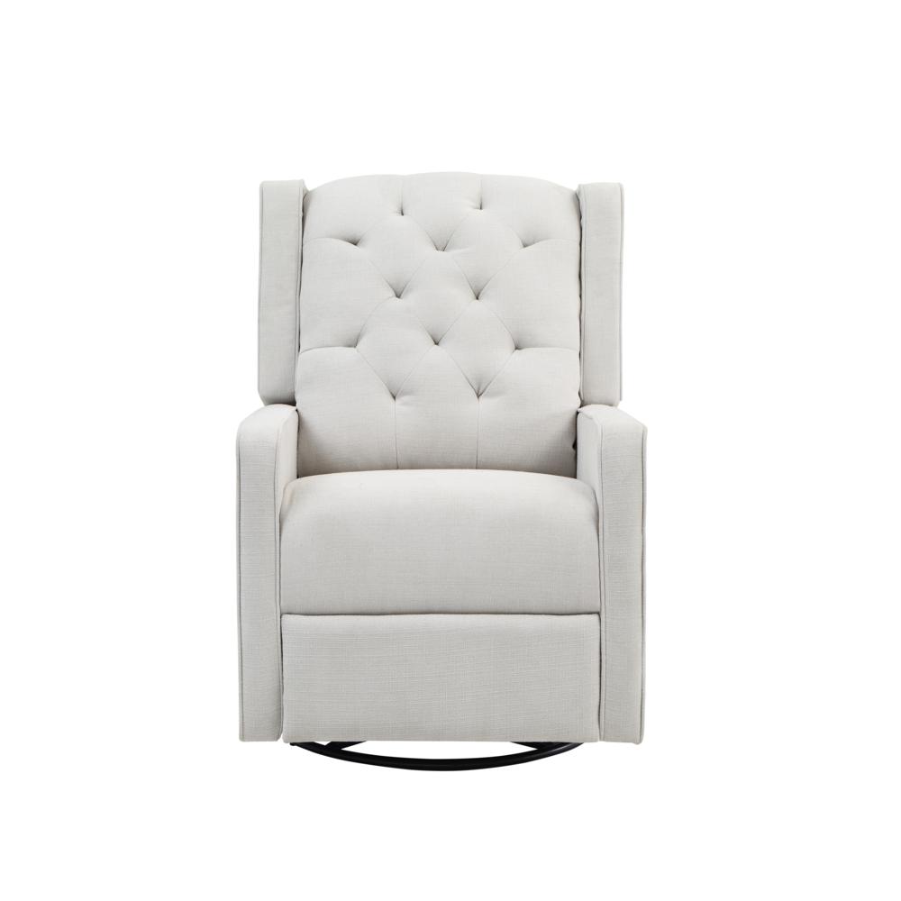 Ava Manual Swivel Glider Recliner Gray