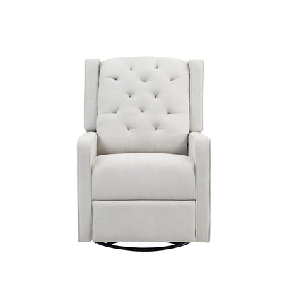 Ava Manual Swivel Glider Recliner Gray