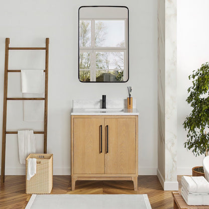 Gara 30" Free-standing Single Bath Vanity in Washed Ash Grey