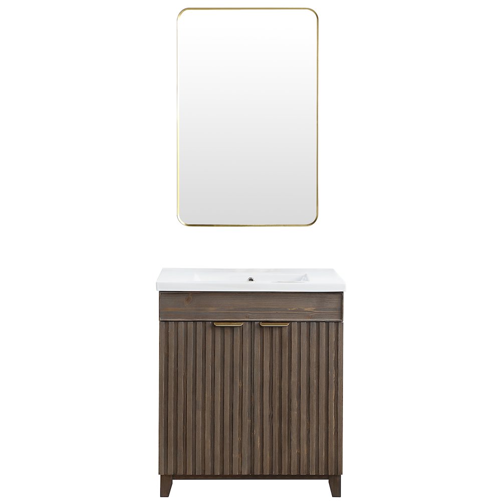 Palos 30" Free-standing Single Bath Vanity in Spruce Aged Brown