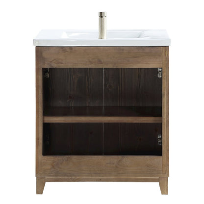Palos 30" Free-standing Single Bath Vanity in Spruce Aged Brown