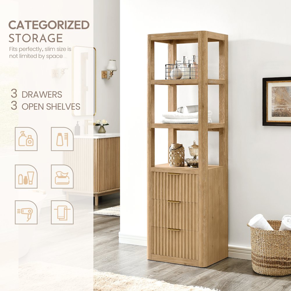 Cádiz 22in. Grey Storage Cabinet