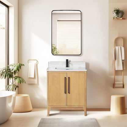 Gara 30" Free-standing Single Bath Vanity in Washed Ash Grey