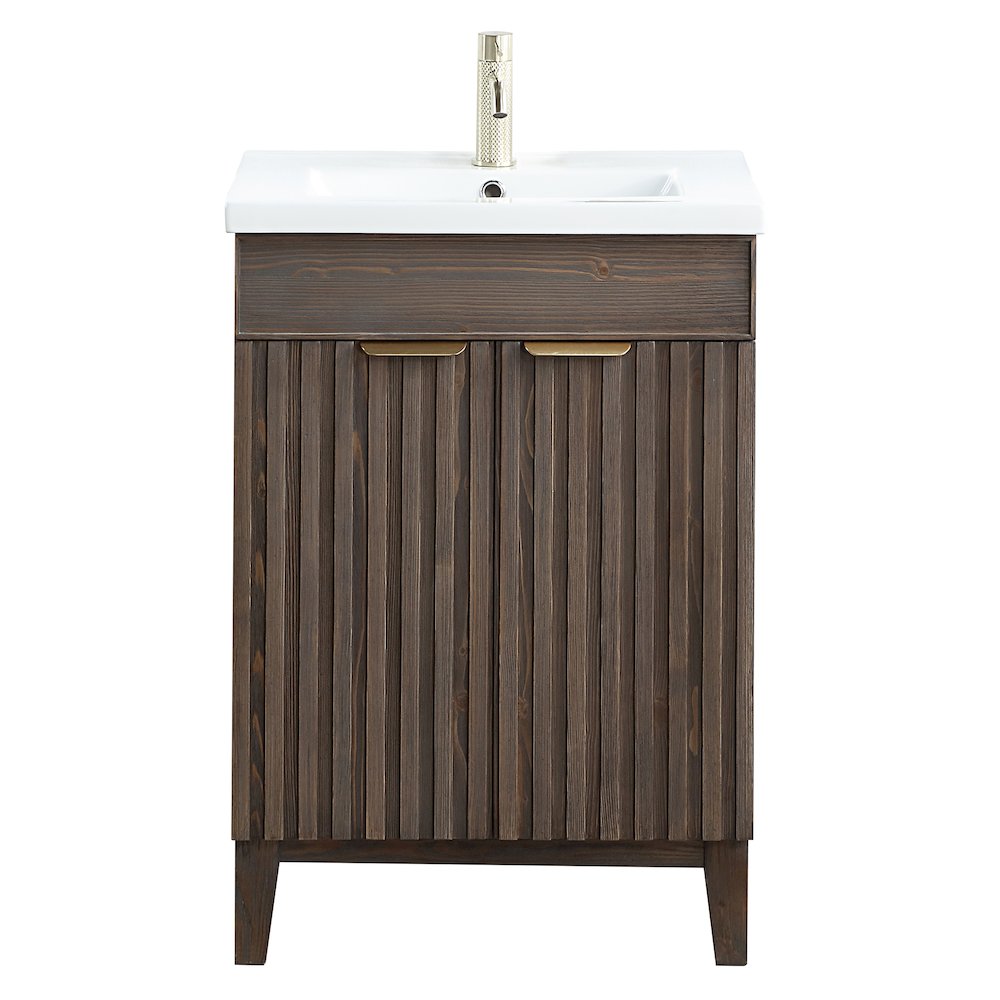 Palos 24" Free-standing Single Bath Vanity in Spruce Aged Brown