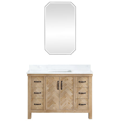 Javier 48" Free-standing Single Bath Vanity in Spruce Antique Brown