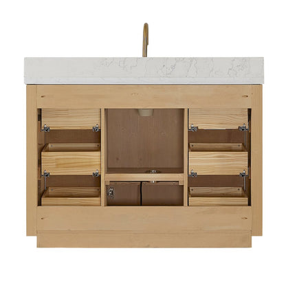 Cádiz 48in. Free-standing Single Bathroom Vanity in Washed Ash Grey