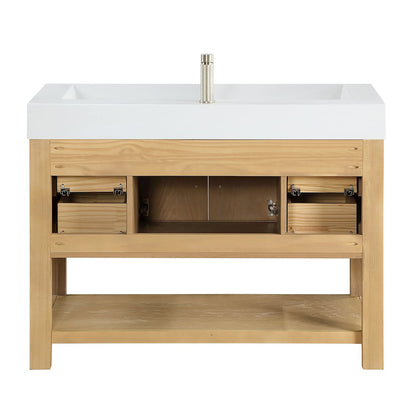 Vera 48" Free-standing Single Bath Vanity in Washed Ash Grey