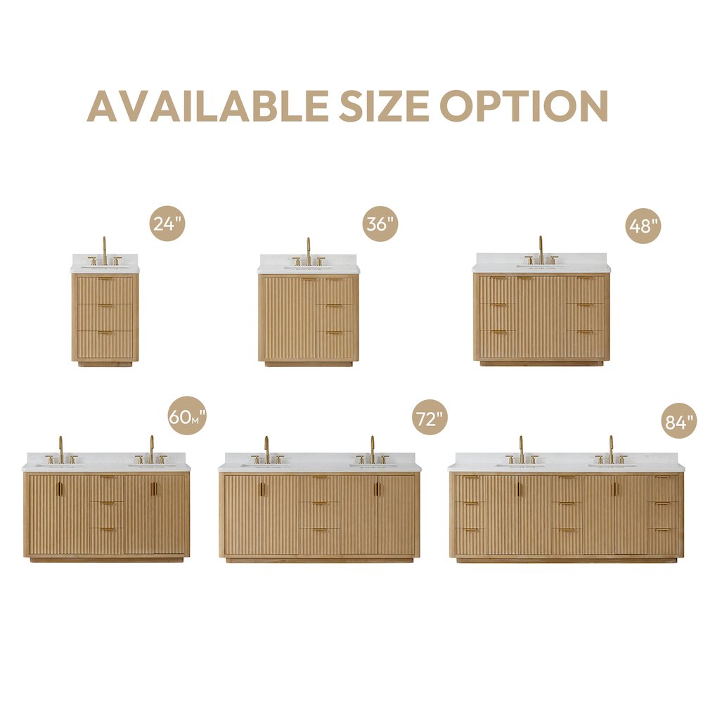 Cádiz 48in. Free-standing Single Bathroom Vanity in Washed Ash Grey