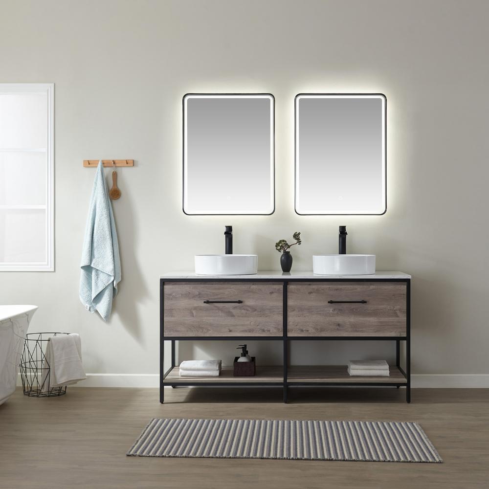 24'' Rectangle LED Lighted Accent Bathroom/Vanity Wall Mirror