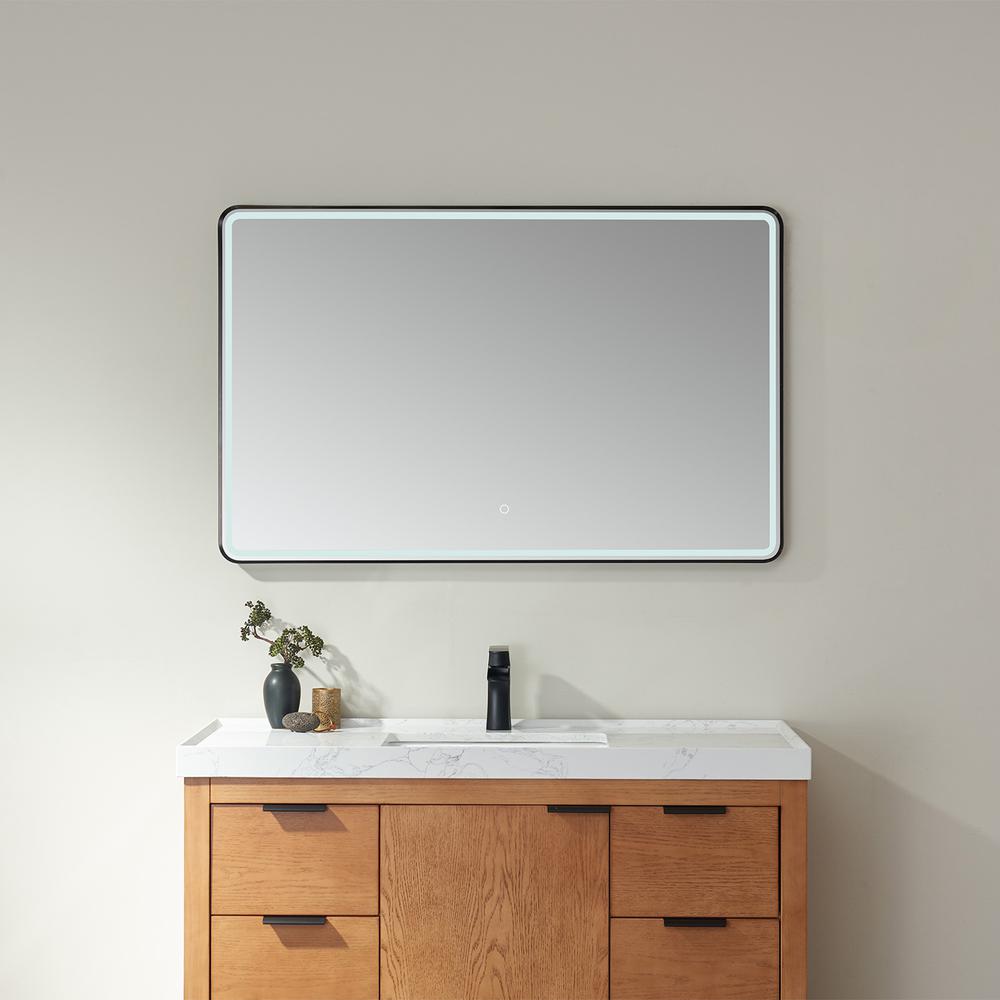 48'' Rectangle LED Lighted Accent Bathroom/Vanity Wall Mirror