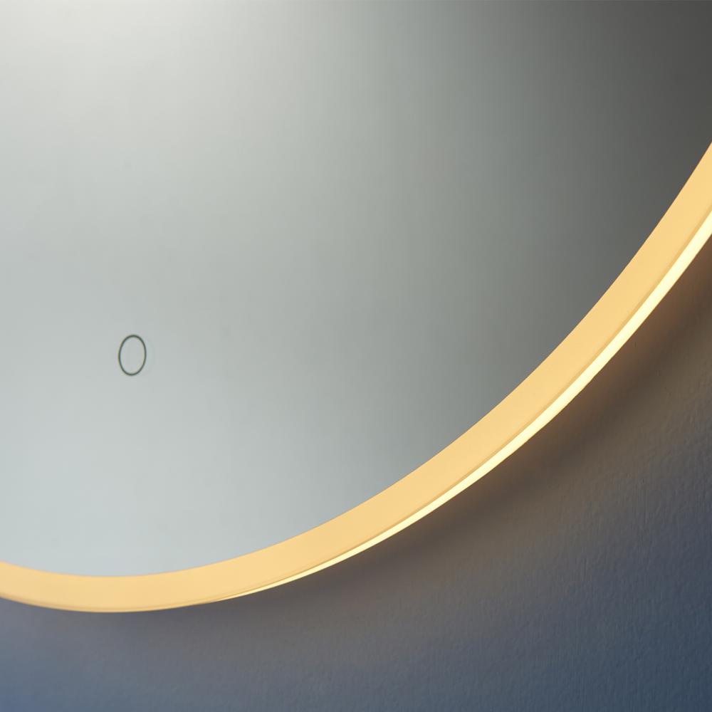 32''Modern & Contemporary Frameless Lighted Round Bathroom Mirror