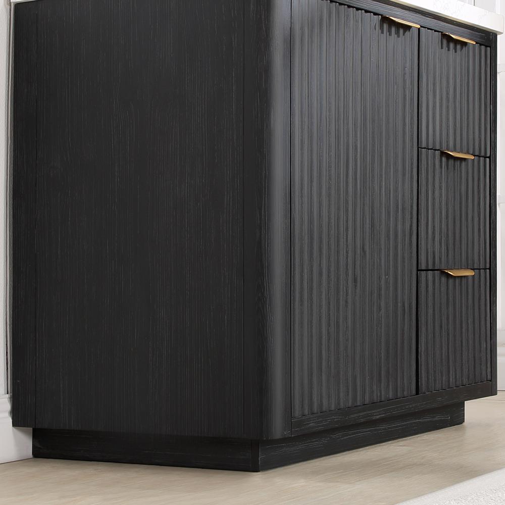 Free-standing Single Bathroom Vanity with Composite top and Mirror