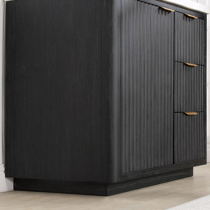 Free-standing Single Bathroom Vanity with Composite top and Mirror
