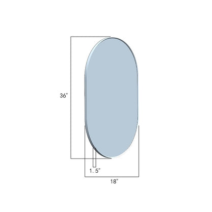 Vinnova 18'' Oval LED Lighted Accent Bathroom/Vanity Wall Mirror