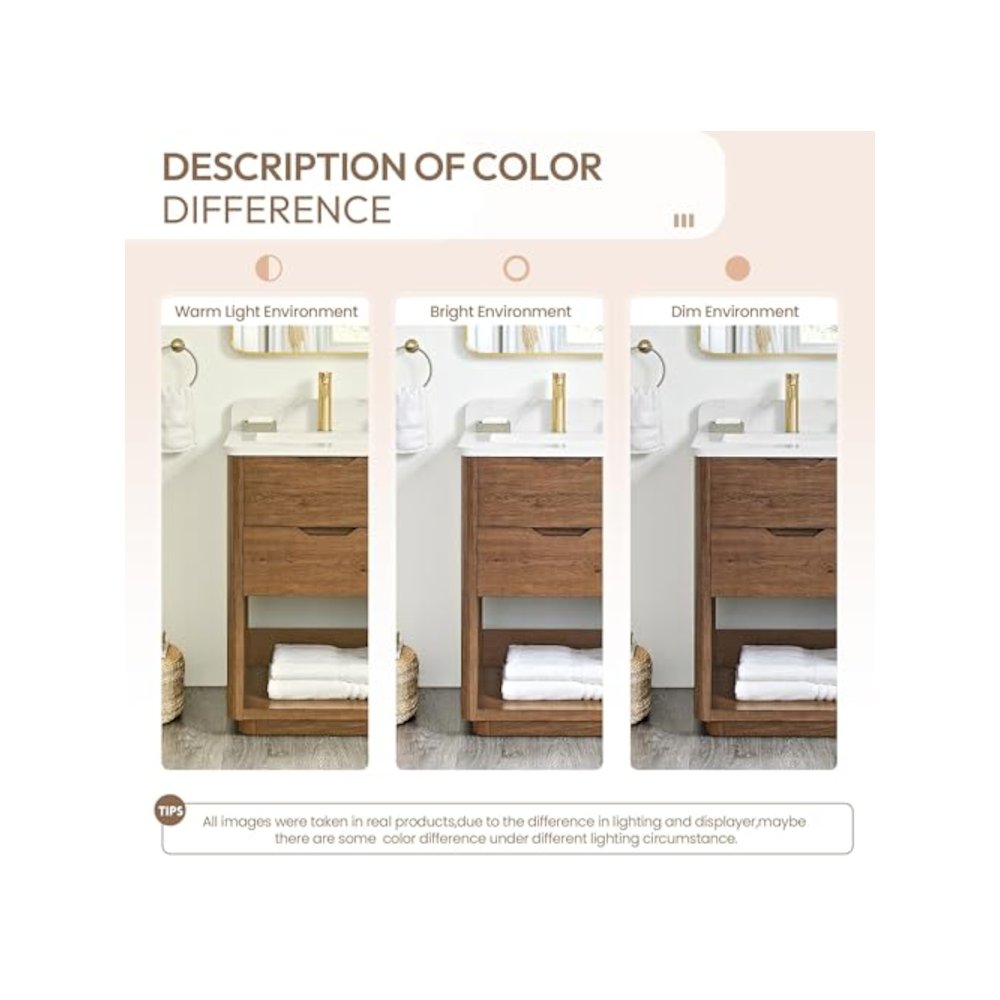 Harbin 24" Free-standing Single Bath Vanity in Washed Ash Grey