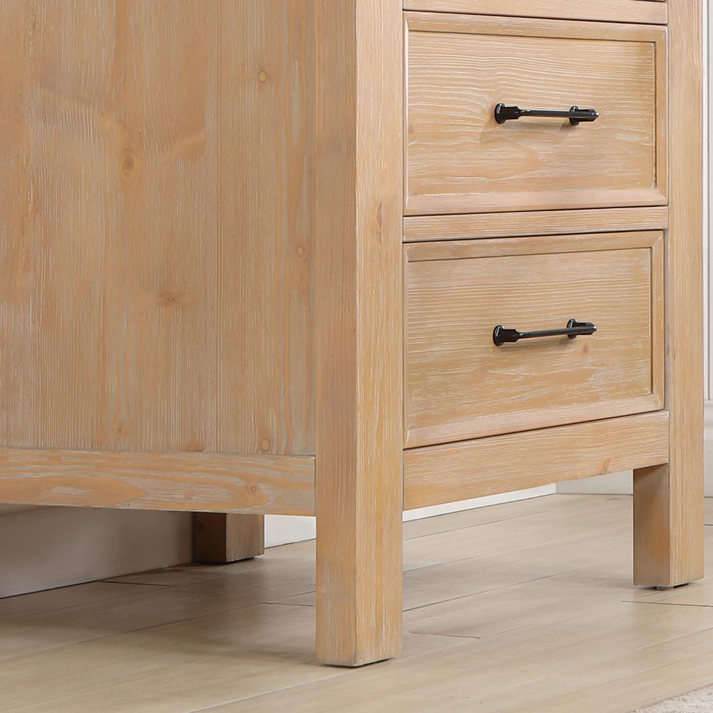 Free-standing Single Bathroom Vanity with Composite top in Lightning White