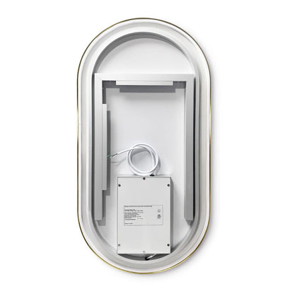 Vinnova 18'' Oval LED Lighted Accent Bathroom/Vanity Wall Mirror