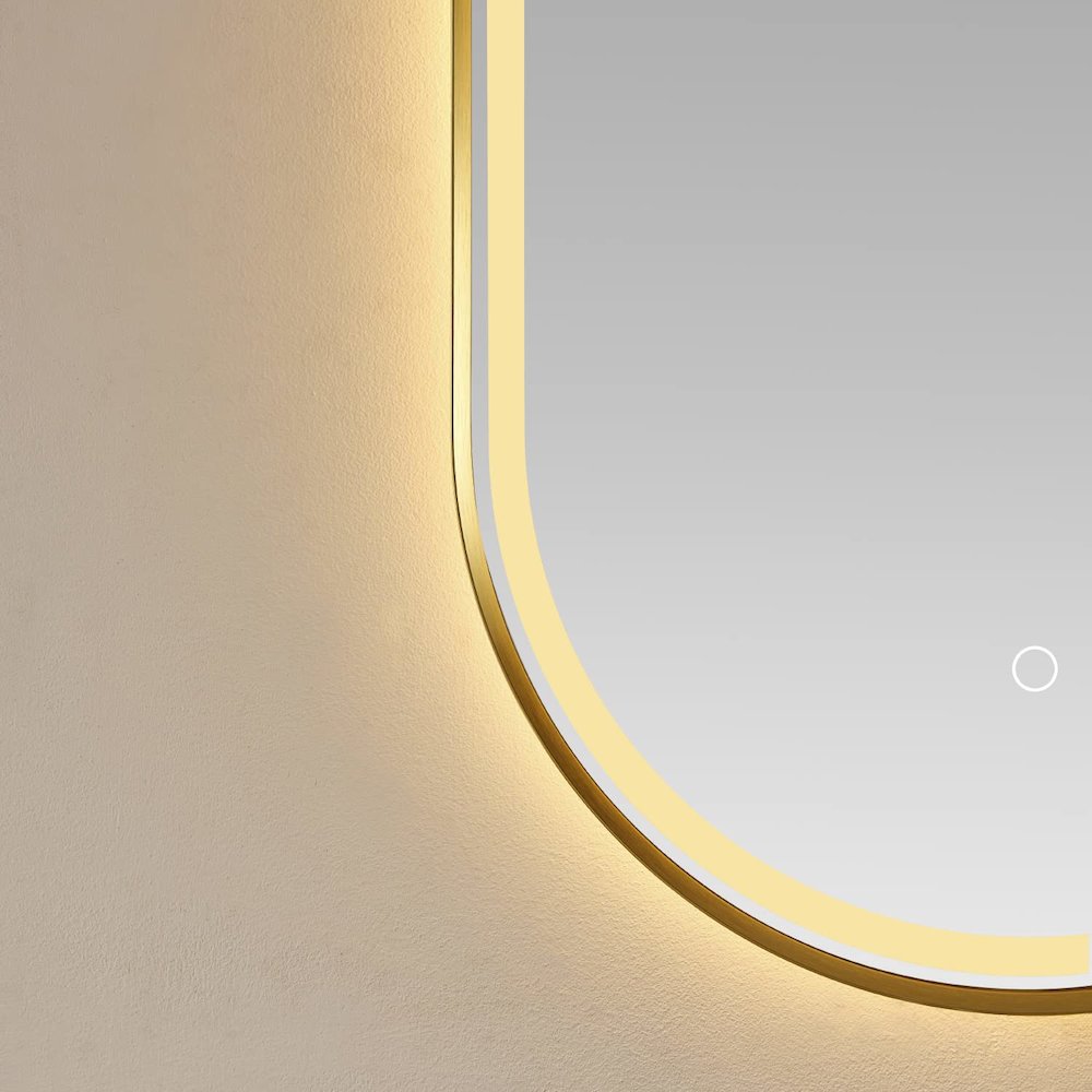 Vinnova 18'' Oval LED Lighted Accent Bathroom/Vanity Wall Mirror