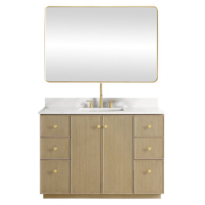 Oza 48" Free-standing Single Bath Vanity in Aged Natural Oak