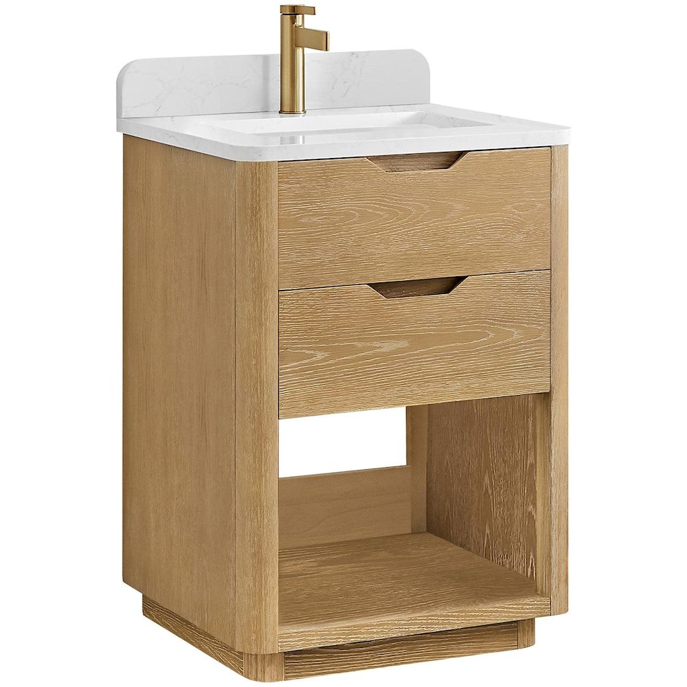 Harbin 24" Free-standing Single Bath Vanity in Washed Ash Grey