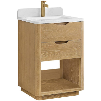 Harbin 24" Free-standing Single Bath Vanity in Washed Ash Grey
