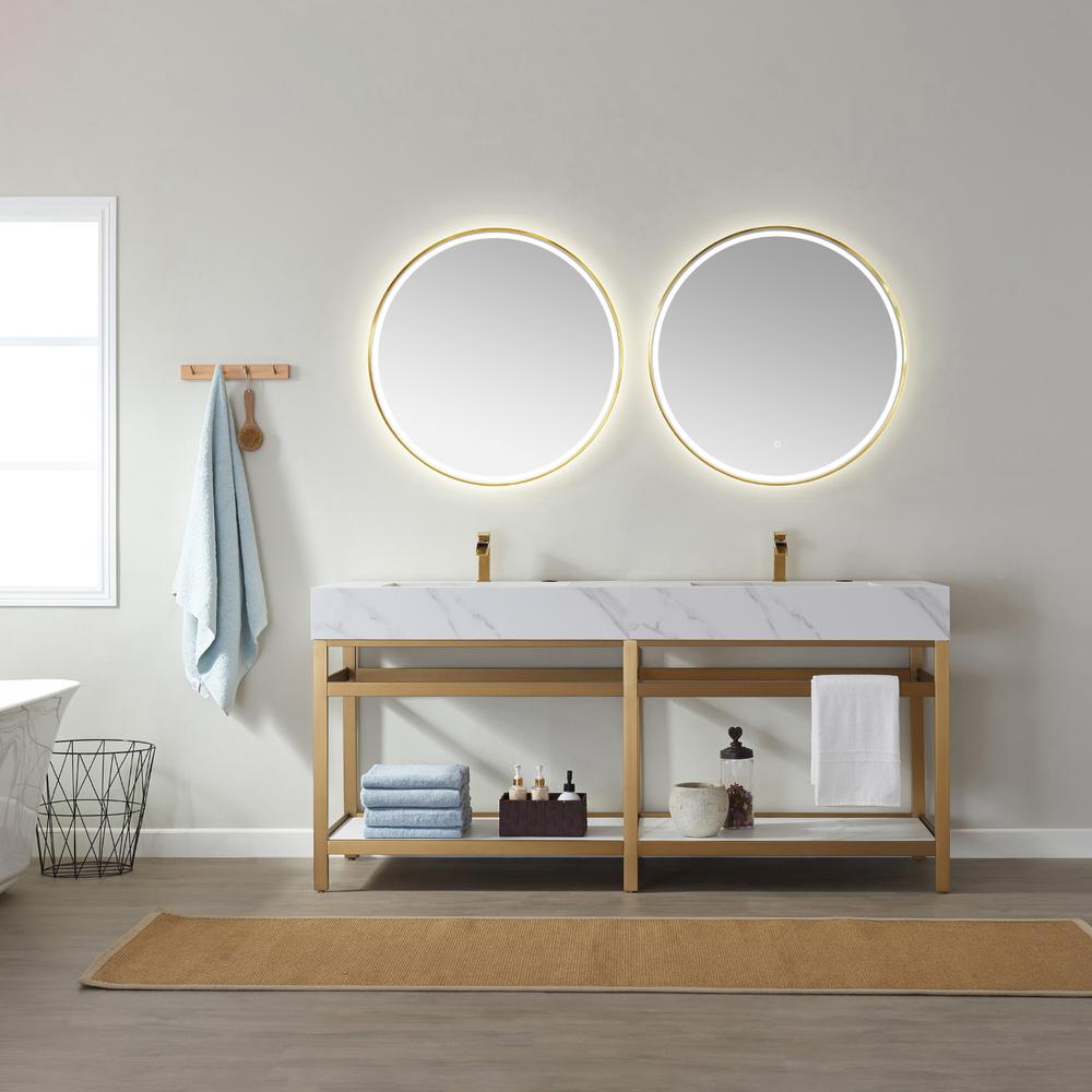 32'' Round LED Lighted Accent Bathroom/Vanity Wall Mirror