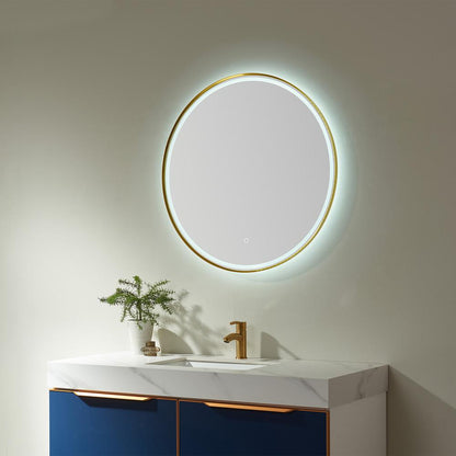 32'' Round LED Lighted Accent Bathroom/Vanity Wall Mirror