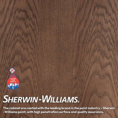 Oza 60" Free-standing Single Bath Vanity in Aged Dark Brown Oak