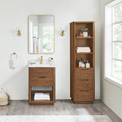 Harbin 24" Free-standing Single Bath Vanity in Washed Ash Grey