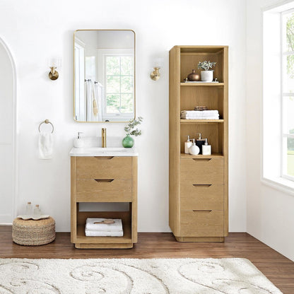 Harbin 24" Free-standing Single Bath Vanity in Washed Ash Grey
