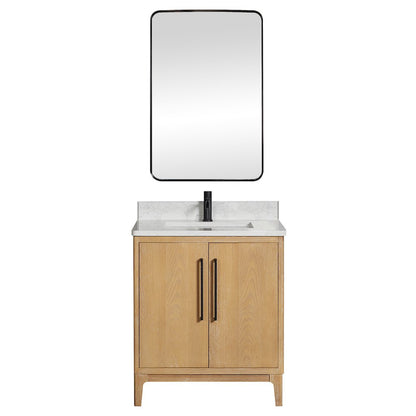 Gara 30" Free-standing Single Bath Vanity in Washed Ash Grey
