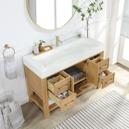 Vera 48" Free-standing Single Bath Vanity in Washed Ash Grey