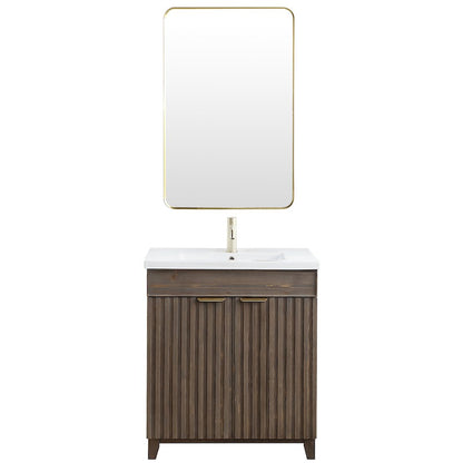 Palos 30" Free-standing Single Bath Vanity in Spruce Aged Brown