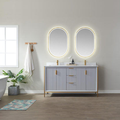 24'' Oval LED Lighted Accent Bathroom/Vanity Wall Mirror