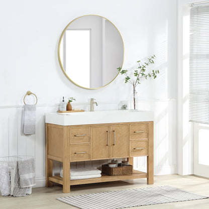 Vera 48" Free-standing Single Bath Vanity in Washed Ash Grey