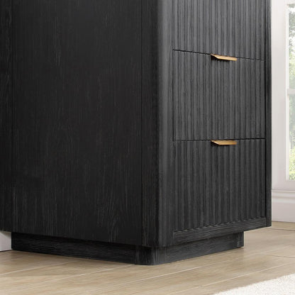 Free-standing Single Bathroom Vanity with Composite top and Mirror