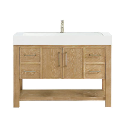 Vera 48" Free-standing Single Bath Vanity in Washed Ash Grey