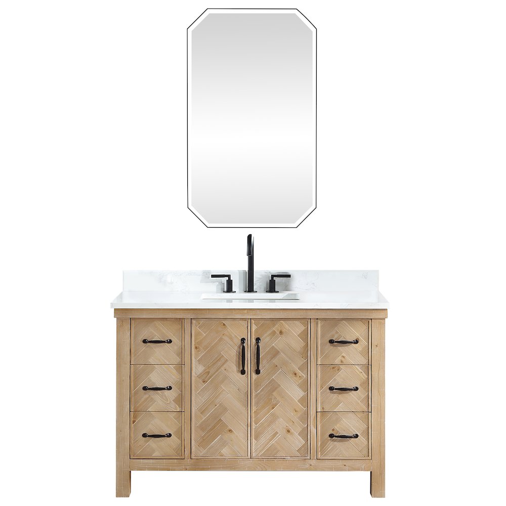 Javier 48" Free-standing Single Bath Vanity in Spruce Antique Brown