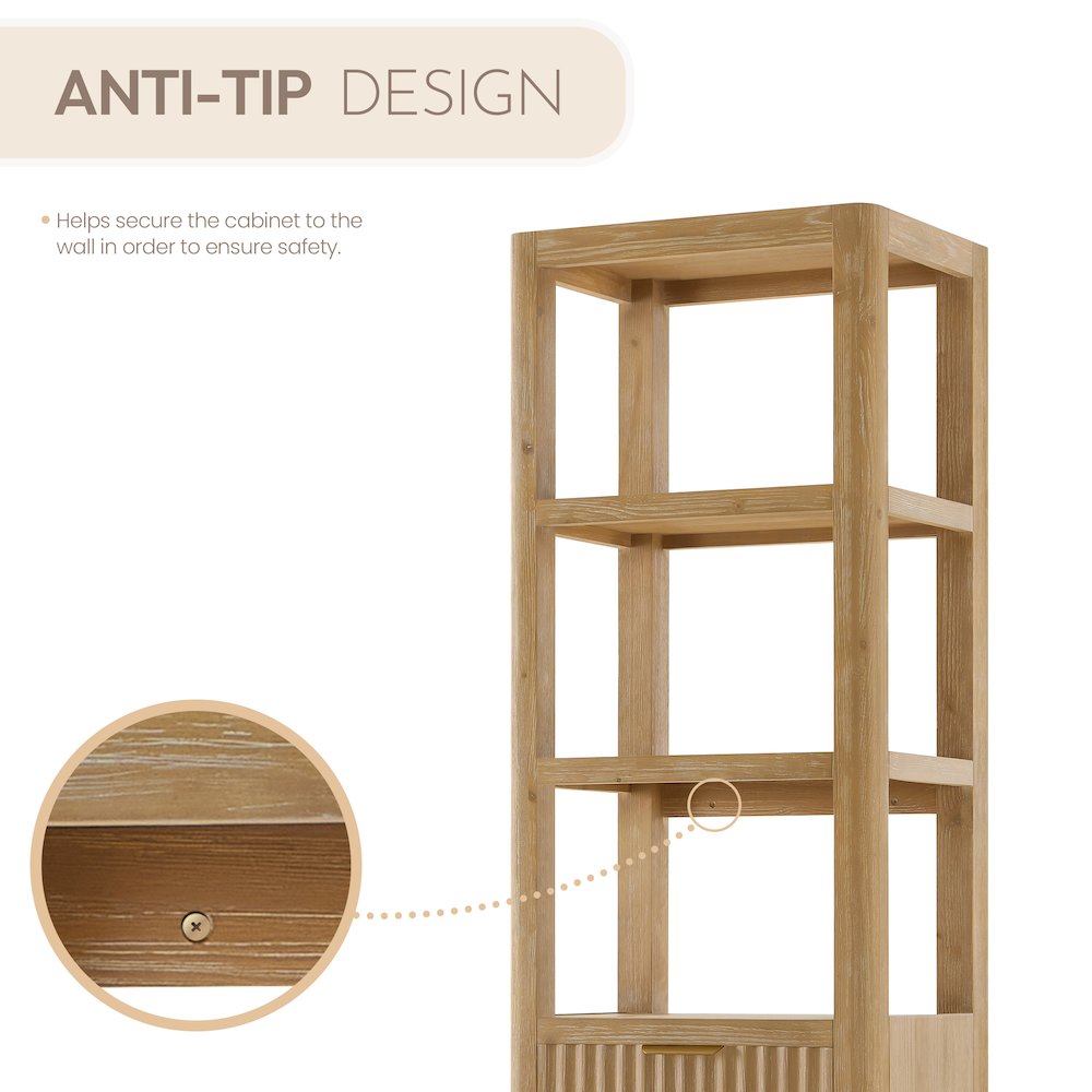 Cádiz 22in. Grey Storage Cabinet