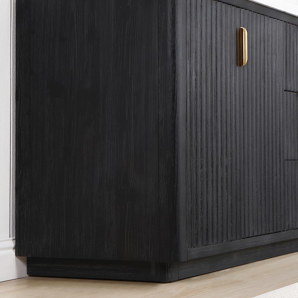 Free-standing Double Bathroom Vanity with Composite top and Mirror
