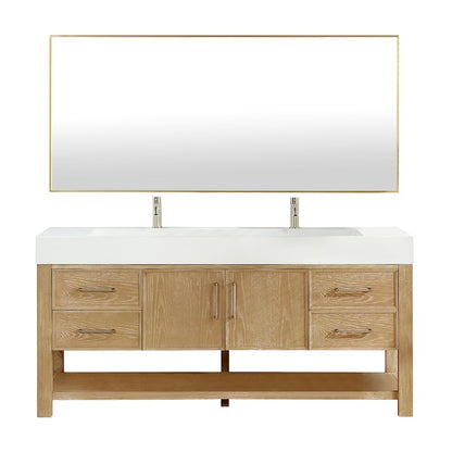 Vera 72" Free-standing Single Bath Vanity in Washed Ash Grey