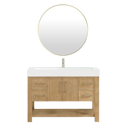 Vera 48" Free-standing Single Bath Vanity in Washed Ash Grey
