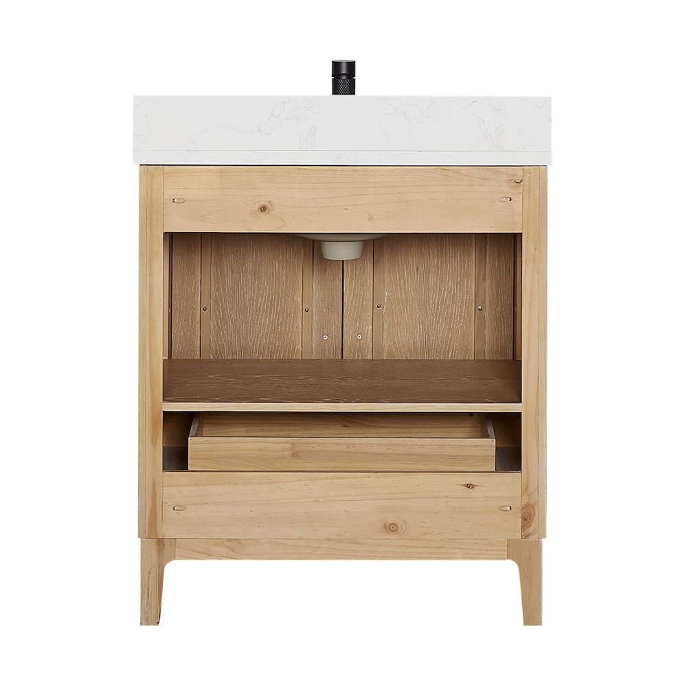 Gara 30" Free-standing Single Bath Vanity in Washed Ash Grey