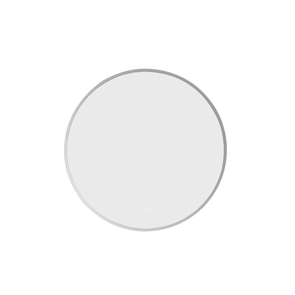 32''Modern & Contemporary Frameless Lighted Round Bathroom Mirror