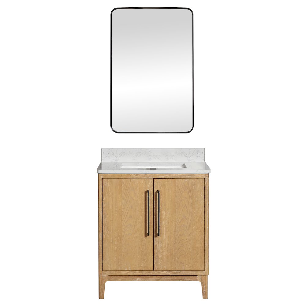 Gara 30" Free-standing Single Bath Vanity in Washed Ash Grey