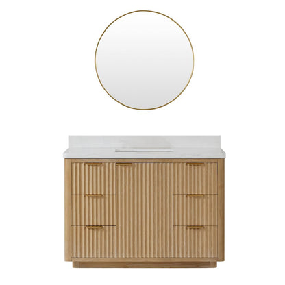 Cádiz 48in. Free-standing Single Bathroom Vanity in Washed Ash Grey