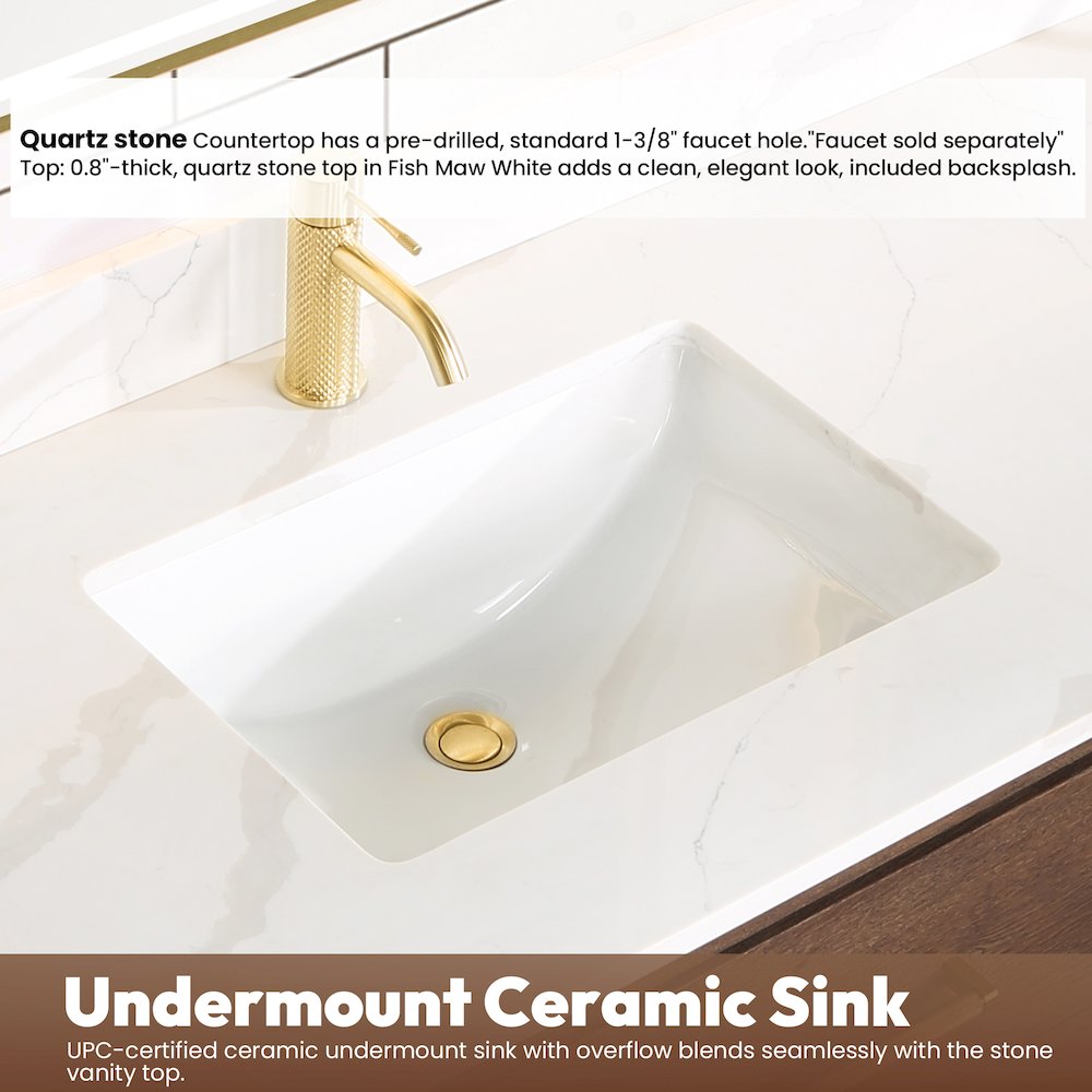 Cristo 72" Floating Double Bath Vanity in Aged Dark Brown Oak