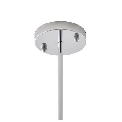 1-Light Chrome Single Pendant With A Clear Crystal Shade
