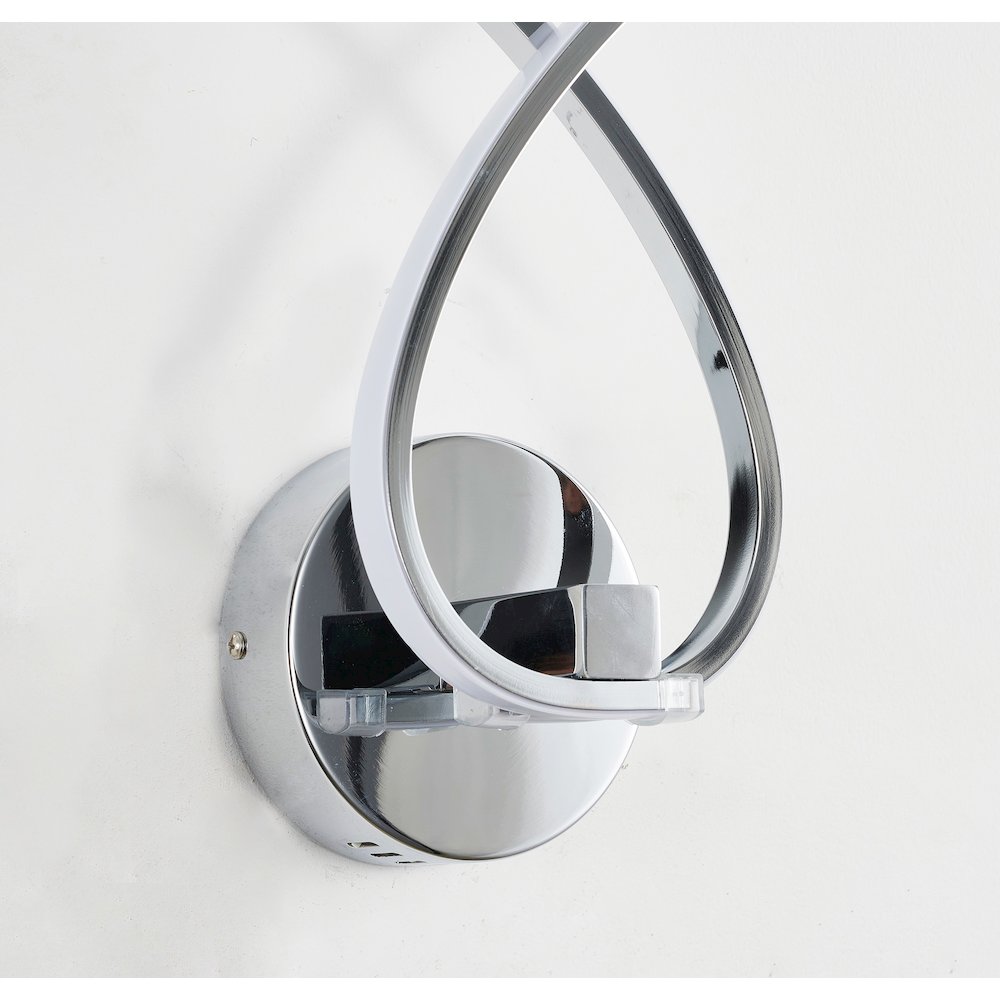 2-Light Chrome Wall Sconce With Acrylic Diffusers
